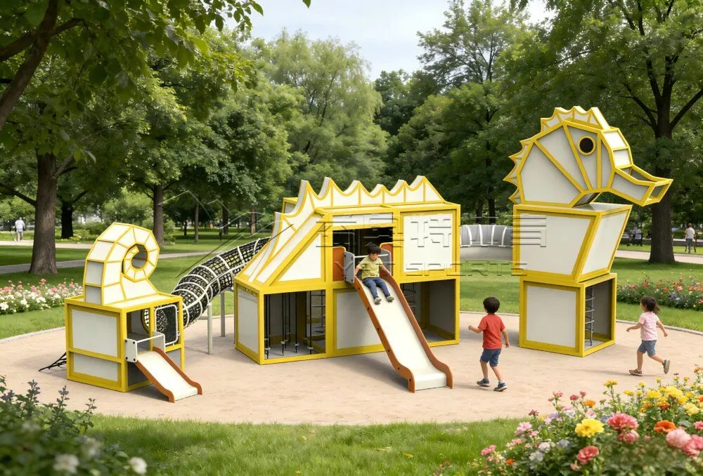 Outdoor Kids Slide Tunnel Combo