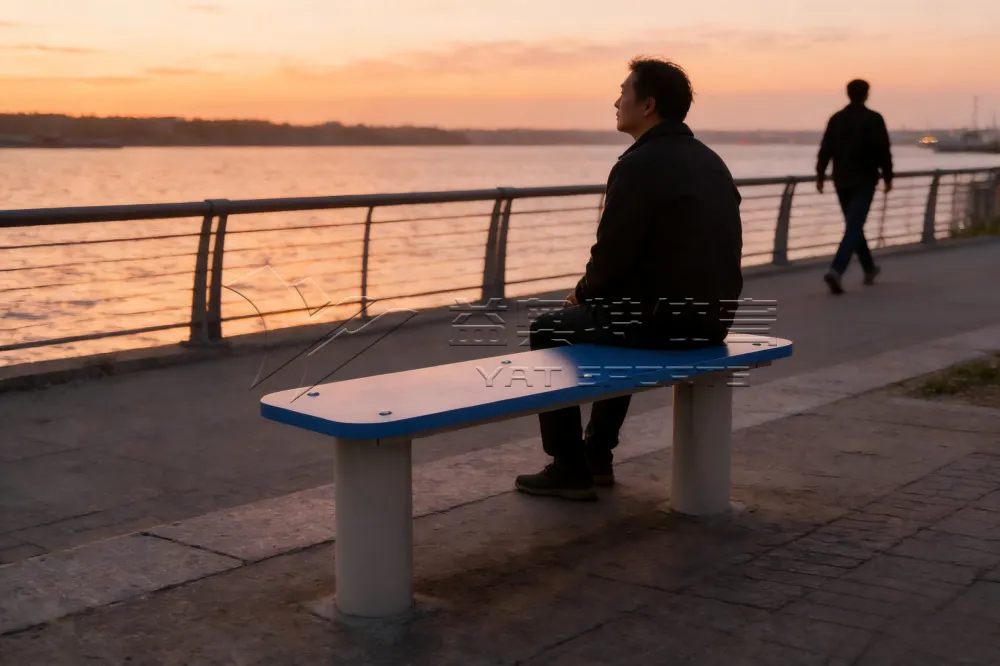 Outdoor Leisure Bench – Weather-Resistant Park Seating for Fitness Areas