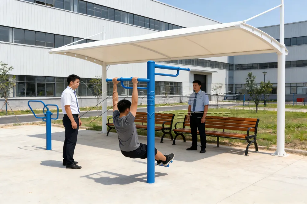 Heavy-Duty Steel Back Stretch Machine | Outdoor Gym Equipment