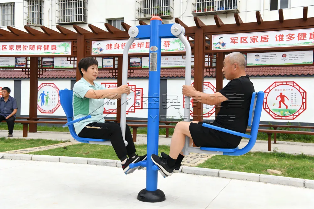 Weather-Resistant Knee Trainer for Outdoor Community Gyms