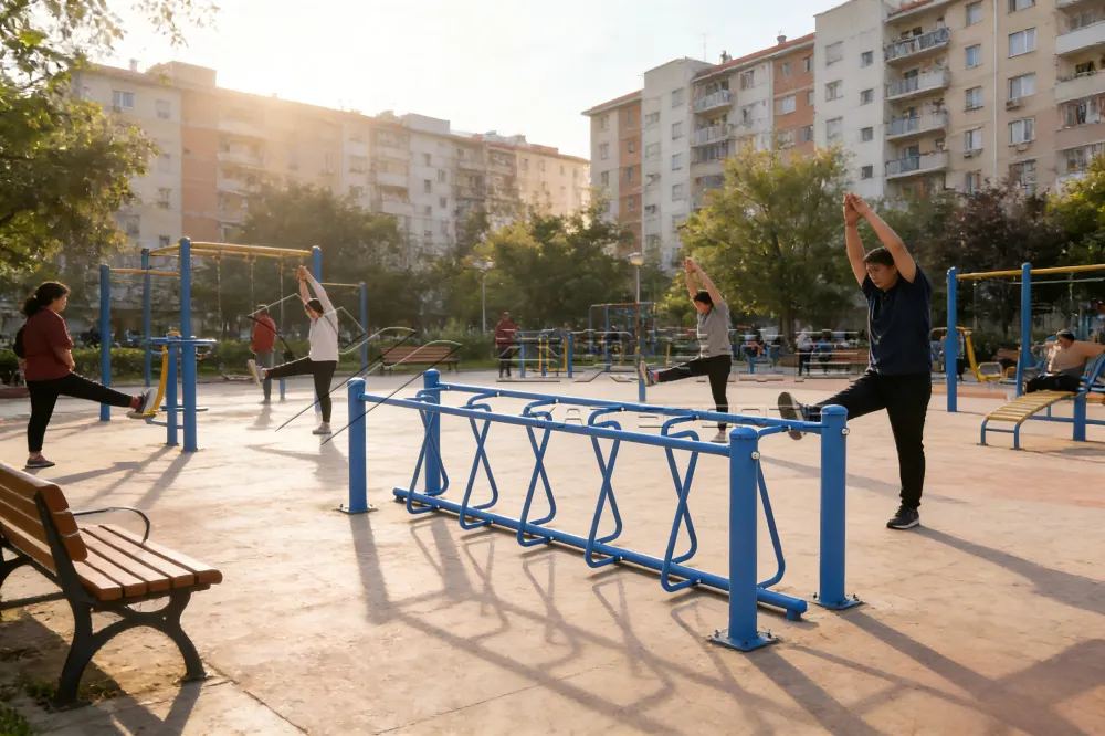 Commercial Fitness Trail for Community Parks