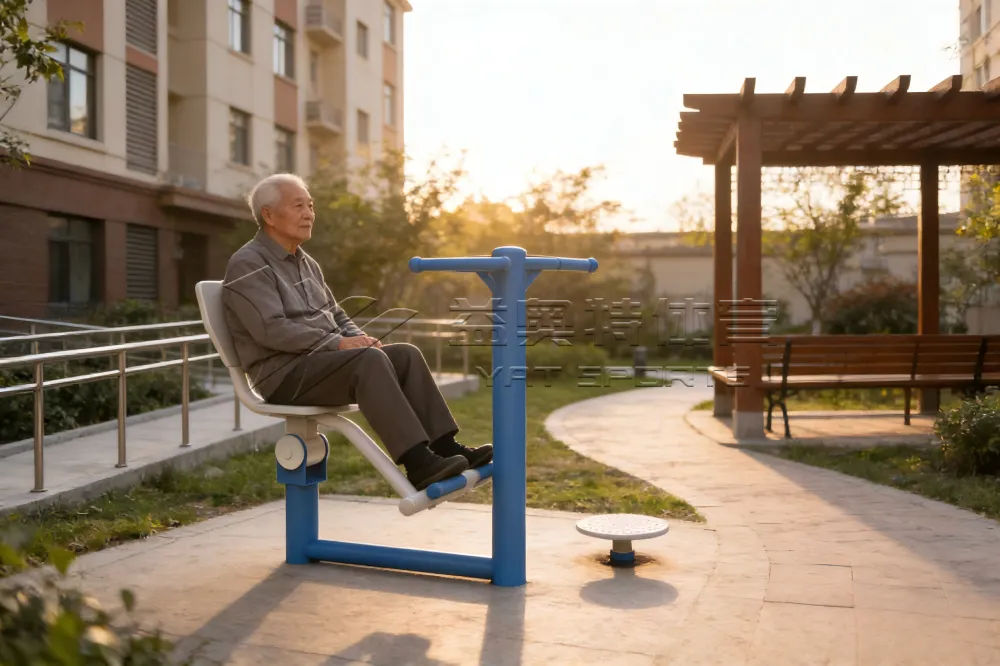 community outdoor stretch fitness station