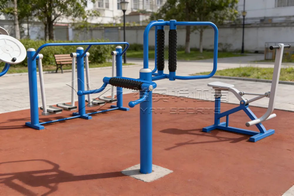 Dual-Roller Relaxation Station for Park Fitness Zones