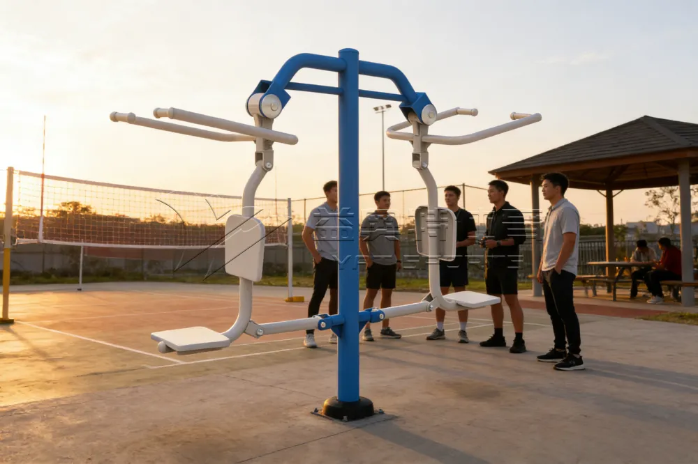 Community Outdoor Gym Upper Body Workout Station
